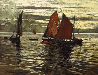 Amédée Julien Marcel-Clément - Au Mouillage