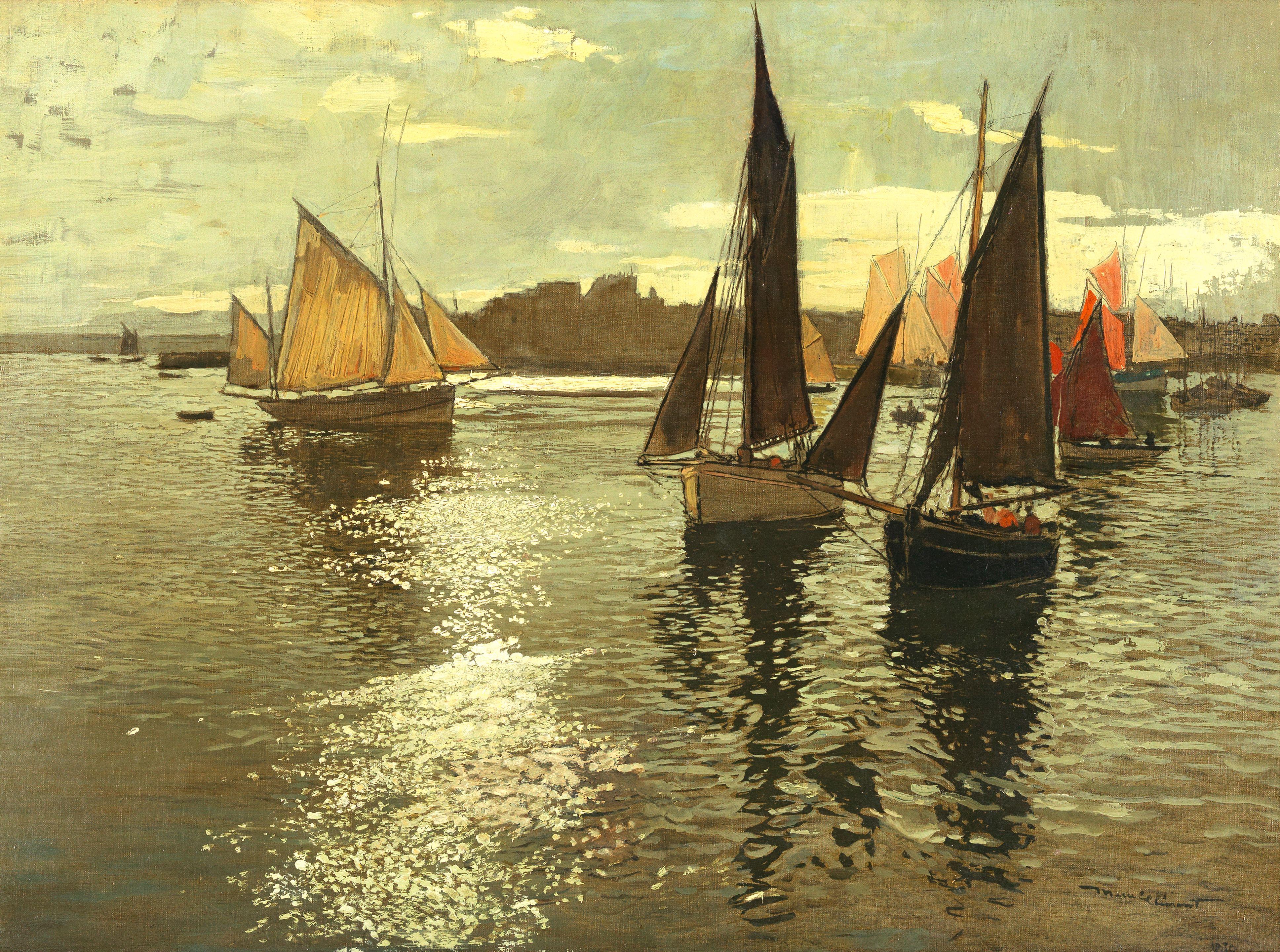 Amédée Julien Marcel-Clément - Retour De La Pêche