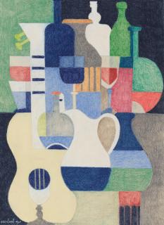 Amédée Ozenfant - Nature morte au pichet et à la guitare