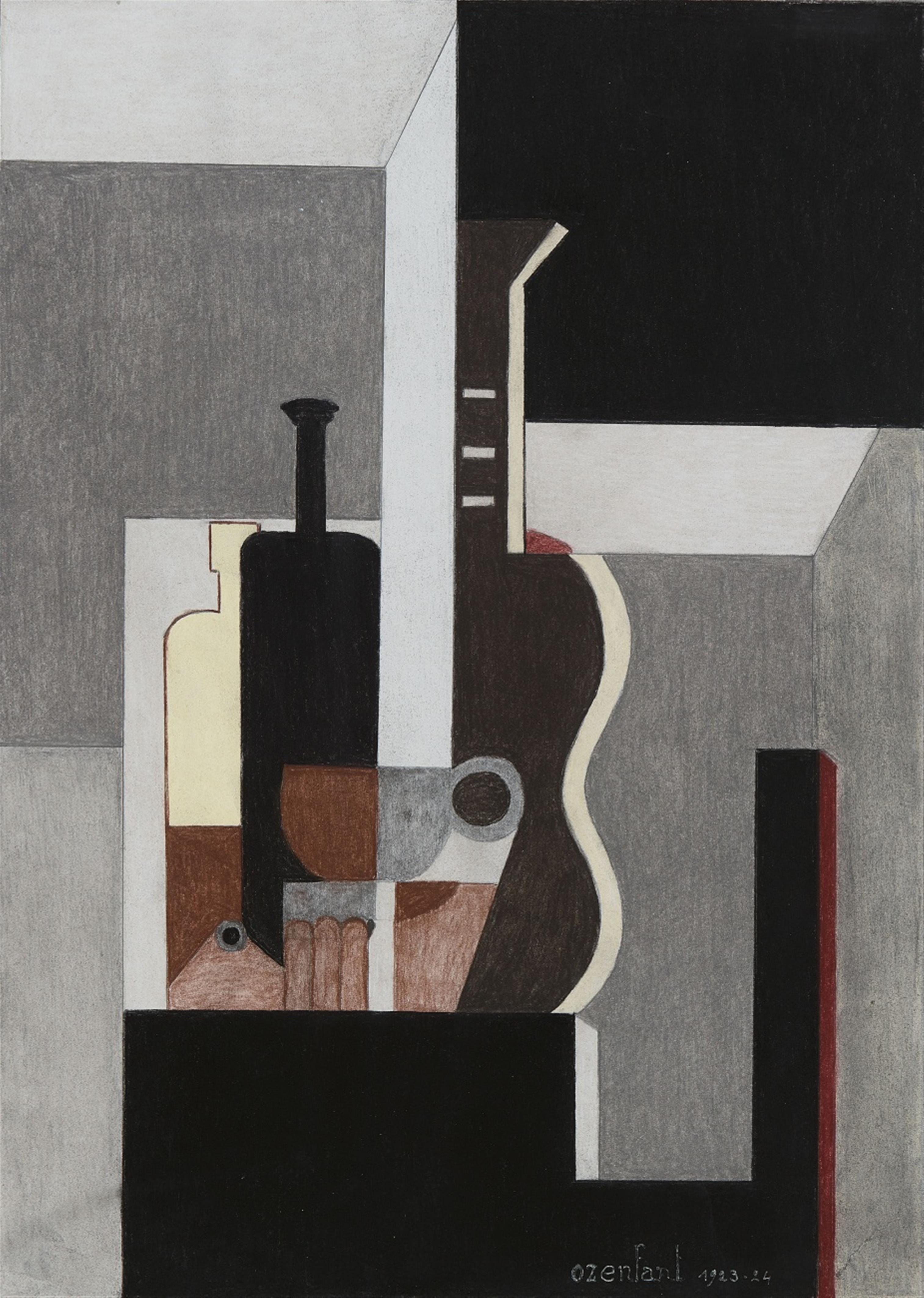 Amédée Ozenfant - Nature morte puriste à la guitare