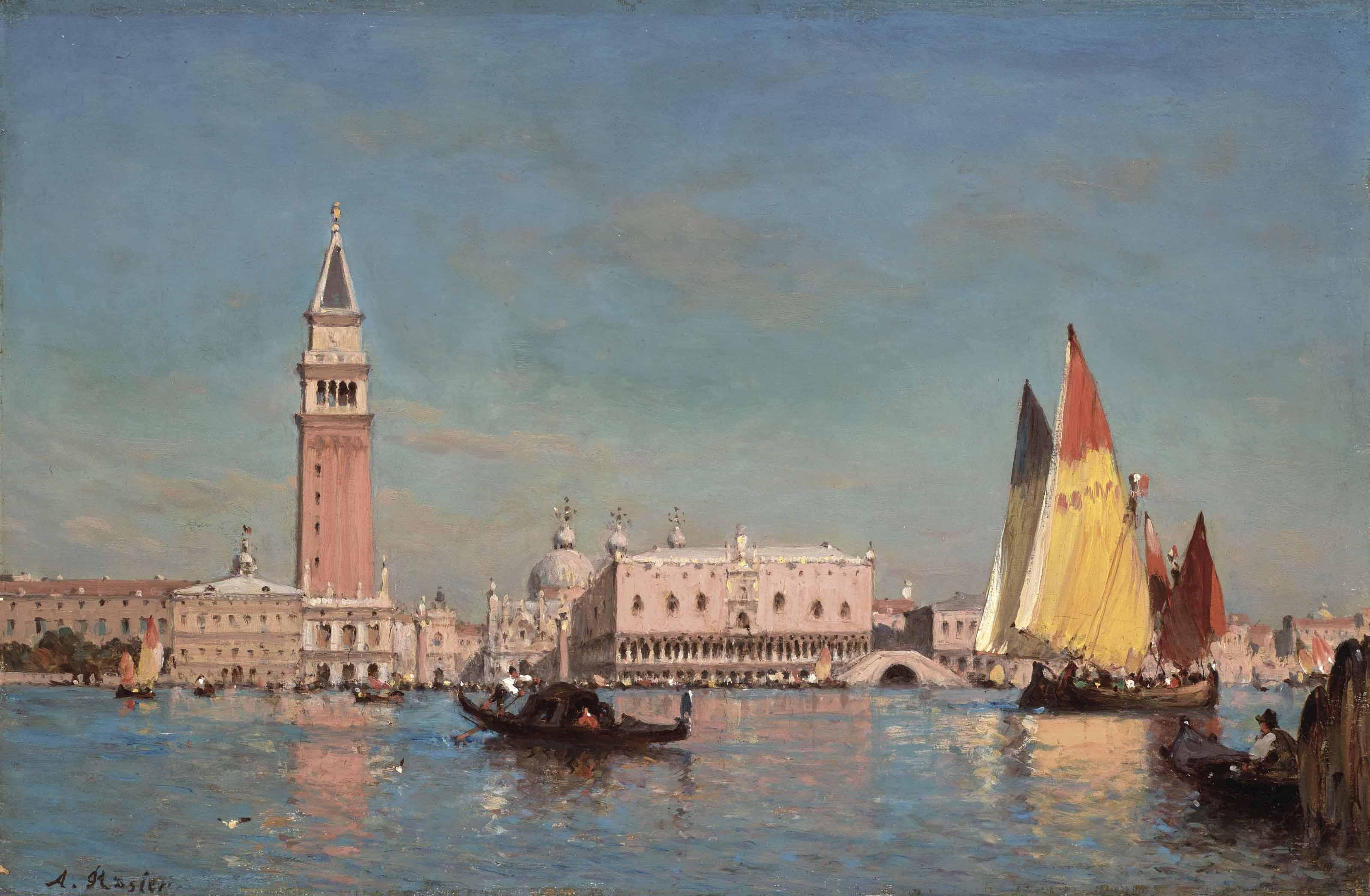 Amédée Rosier - Le Grand Canal à Venise