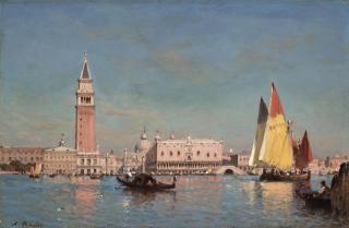 Amédée Rosier - Le Grand Canal à Venise