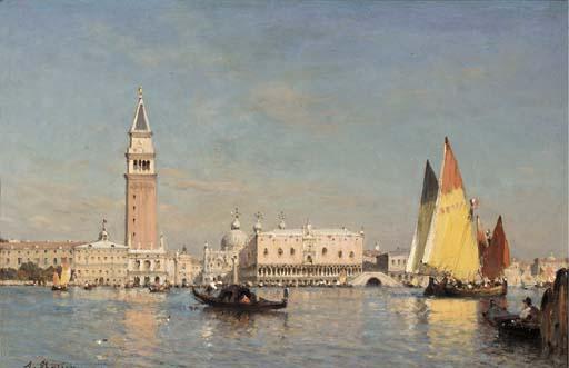 Amédée Rosier - Le Grand Canal à Venise