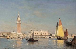 Amédée Rosier - Le Grand Canal à Venise