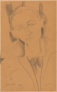 Amedeo Modigliani - „à Elena“ (Hélène Povolozky).