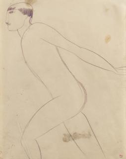 Amedeo Modigliani - Athlète De Foire Ou De Cirque De Profil