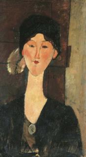 Amedeo Modigliani - Beatrice Hastings devant une porte