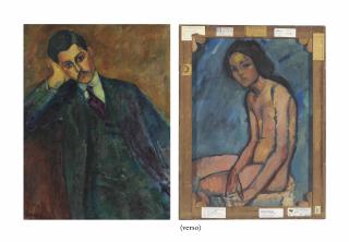 Amedeo Modigliani - Jean Alexandre ( recto )  Nu assis ( verso ; see note)