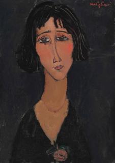 Amedeo Modigliani - Jeune femme à la rose (Margherita)