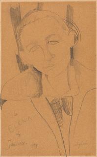 Amedeo Modigliani - „La Elena“ (Elena Povolozky).