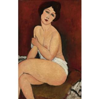 Amedeo Modigliani - Nu Assis Sur Un Divan (La Belle Romaine)