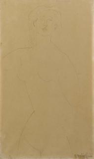 Amedeo Modigliani - Nudo femminile di fronte