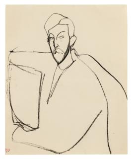 Amedeo Modigliani - Paul Alexandre Assis De Trois Quarts Vers La Gauche, Vu Jusqu\'À Mi-Corps, Bras En Rond