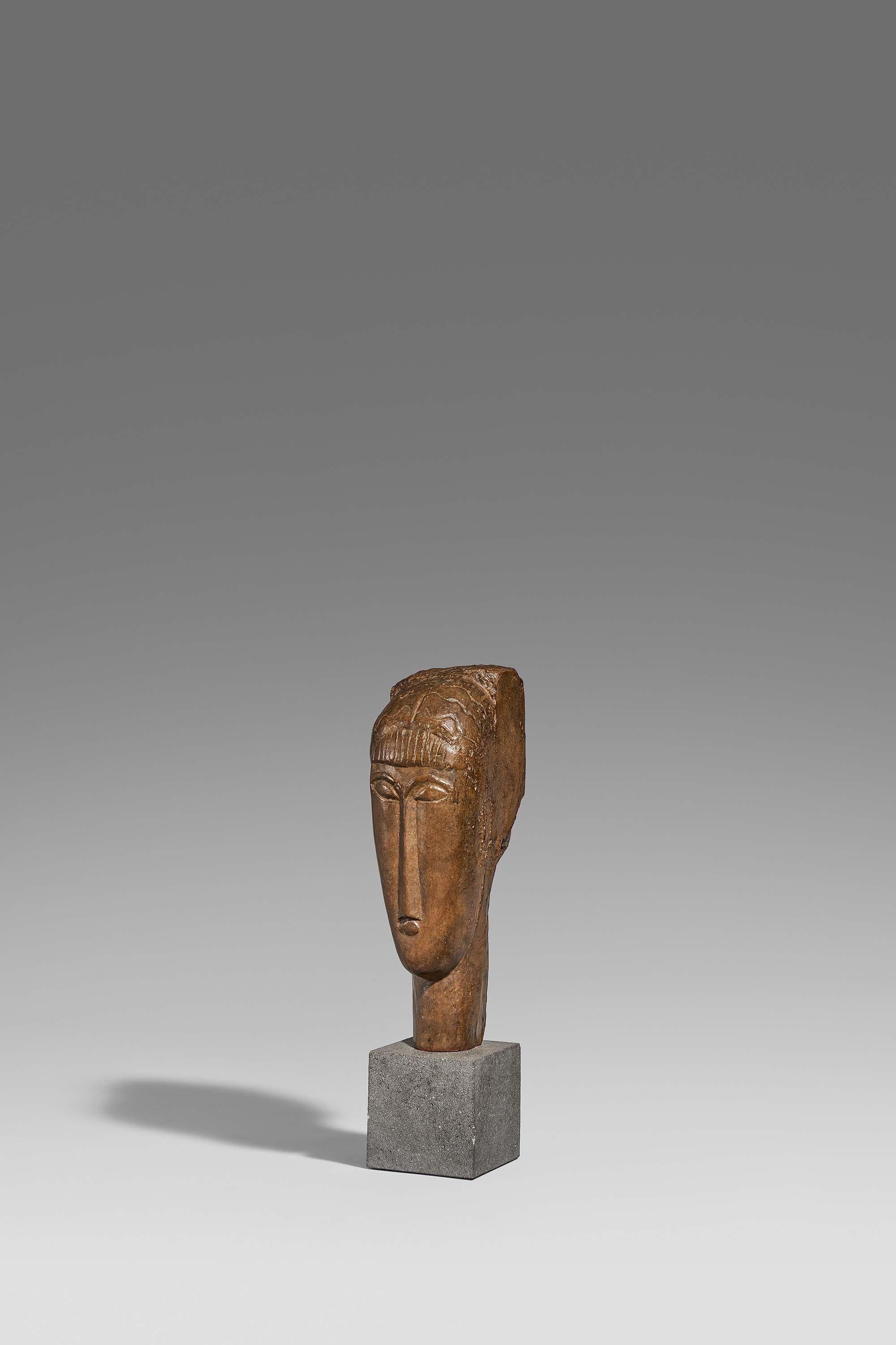 Amedeo Modigliani - Tête de jeune fille à la frange.