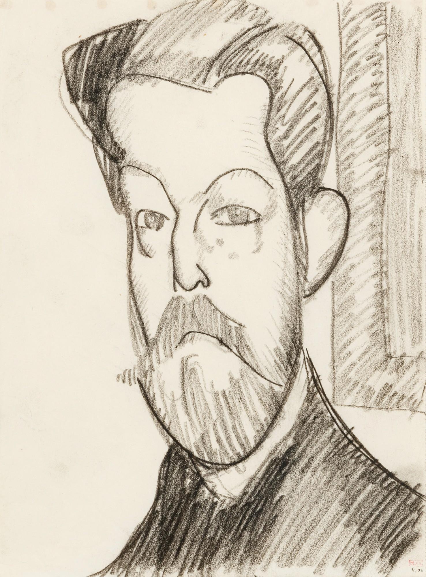 Amedeo Modigliani - Tête de Paul Alexandre de trois quart