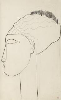 Amedeo Modigliani - Tête Profil Gauche
