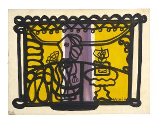 Amelia Peláez - Mujer en un interior