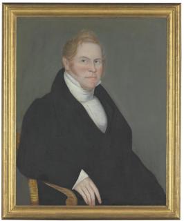 Ammi Phillips - Portrait of Mr. Dilbee of Pine Plains (Portrait of a Man with Red Hair)