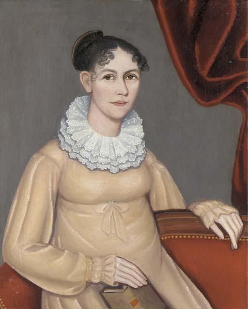 Ammi Phillips - Portrait of Sarah Morgan Walbridge