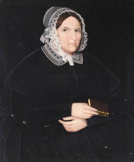 Ammi Phillips - Portrait of Sarah (Sally) Totten Sutherland (1787-1868), circa 1841