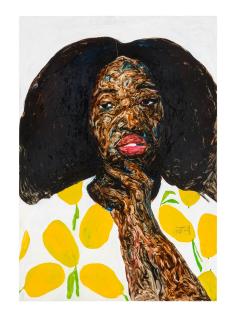 Amoako Boafo - Lady with Lemon Top