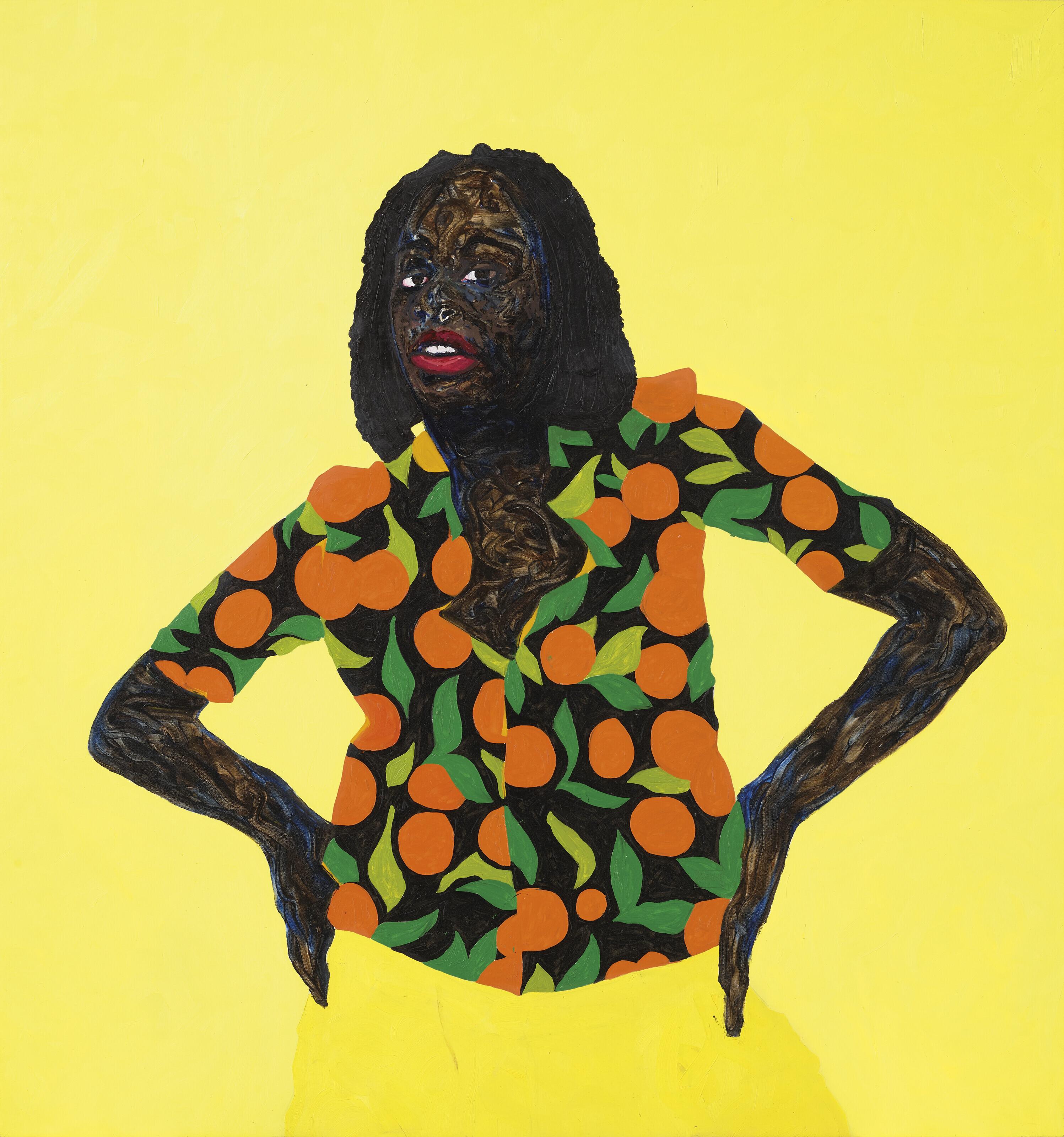 Amoako Boafo - Orange Shirt