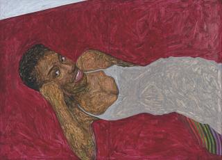 Amoako Boafo - Red Couch