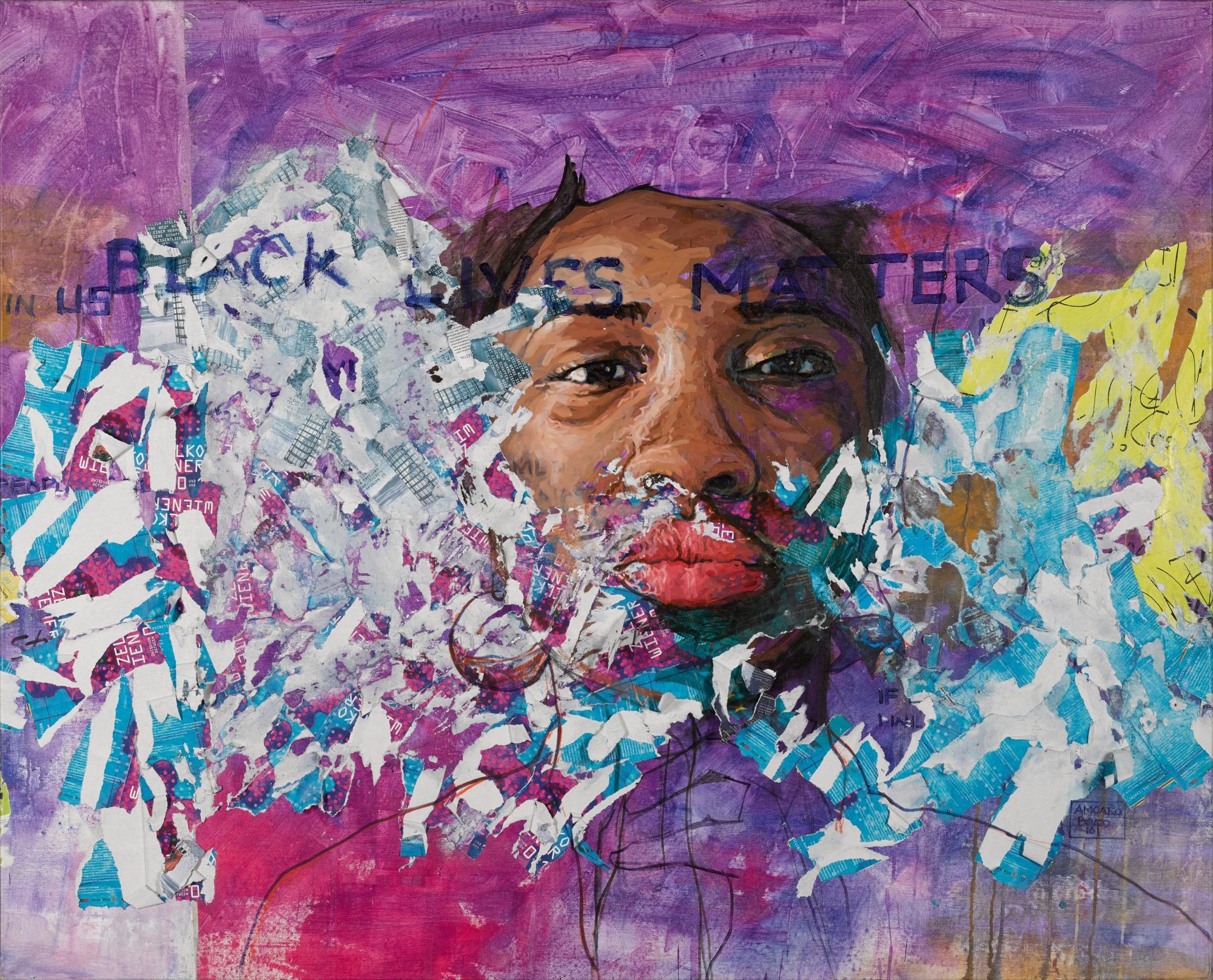 Amoako Boafo - Untitled (Black Lives Matter)