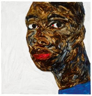 Amoako Boafo - Untitled (Portrait Of A Young Man)