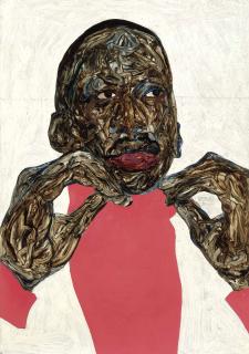 Amoako Boafo - Untitled (Two Hands)