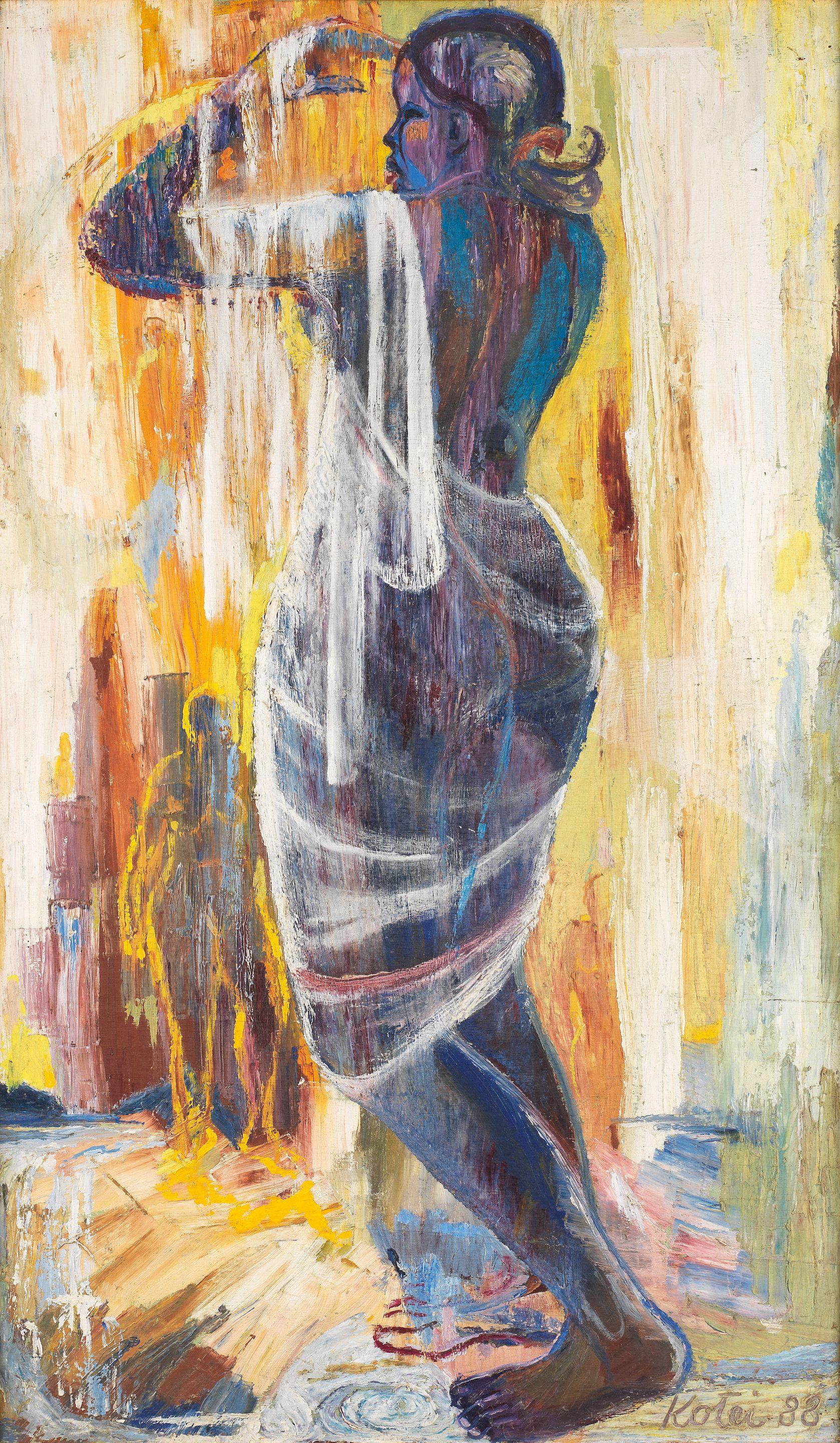 Amon Kotei - Standing female figure