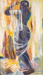 Amon Kotei - Standing female figure