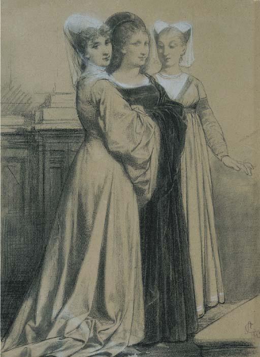 Amos Cassioli - Tre Gentildonne, 1868