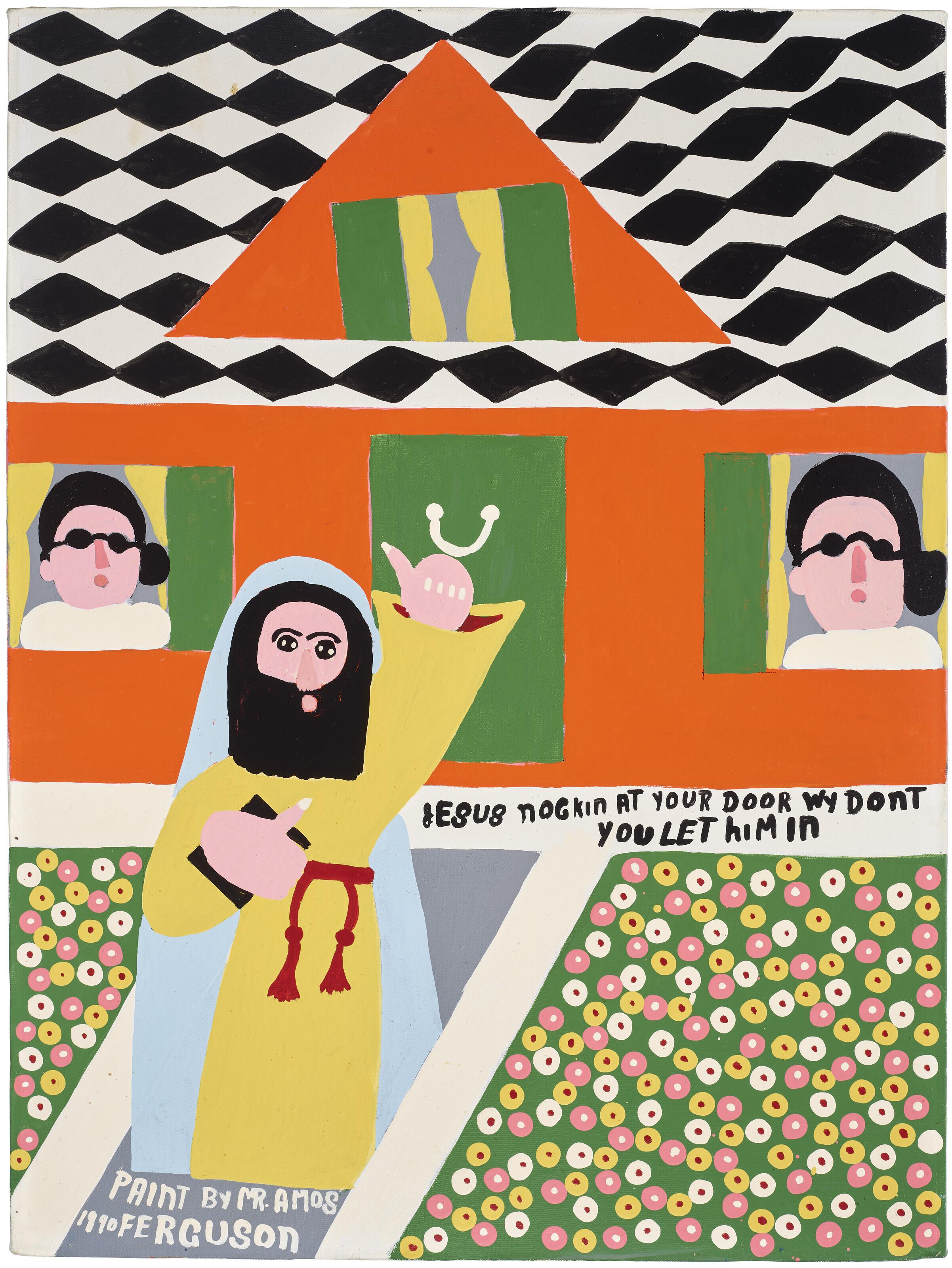 Amos Ferguson - Untitled (Jesus Nogkin At Your Door)