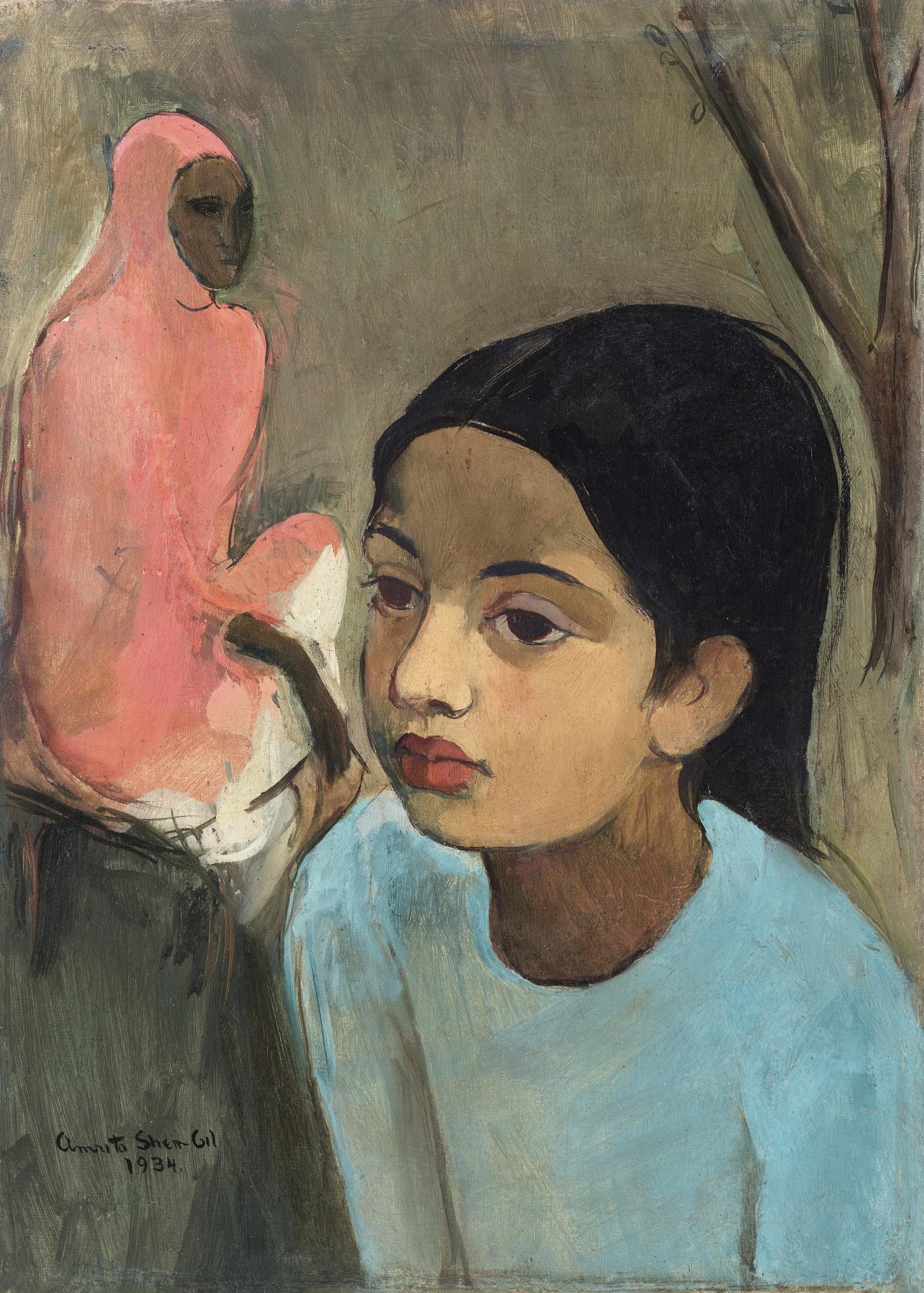 Amrita Sher-Gil - The Little Girl In Blue