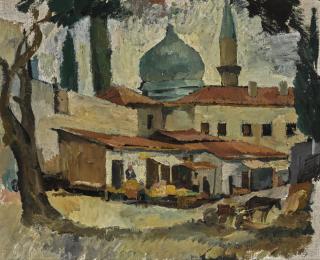 Amshei Nurenberg - Landscape With A Minaret