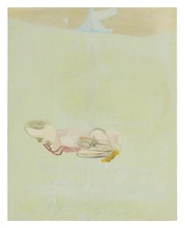 Amy Sillman - Green Painting (W Boat), 2001