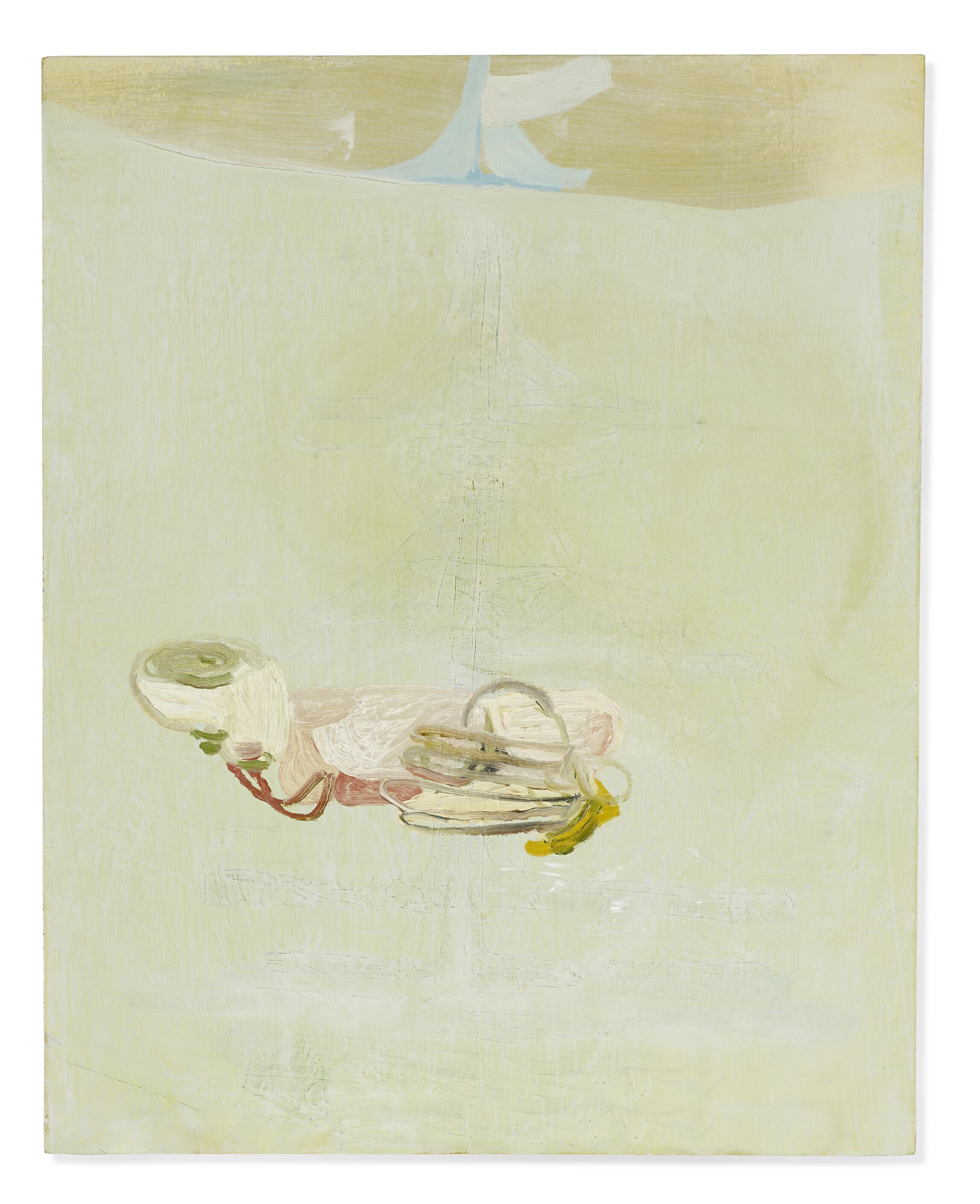 Amy Sillman - Green Painting (w Boat)