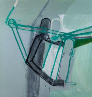 Amy Sillman - Untitled (Green/Nostril)
