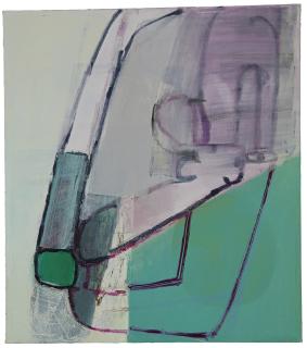Amy Sillman - Untitled (Grey/Purple)