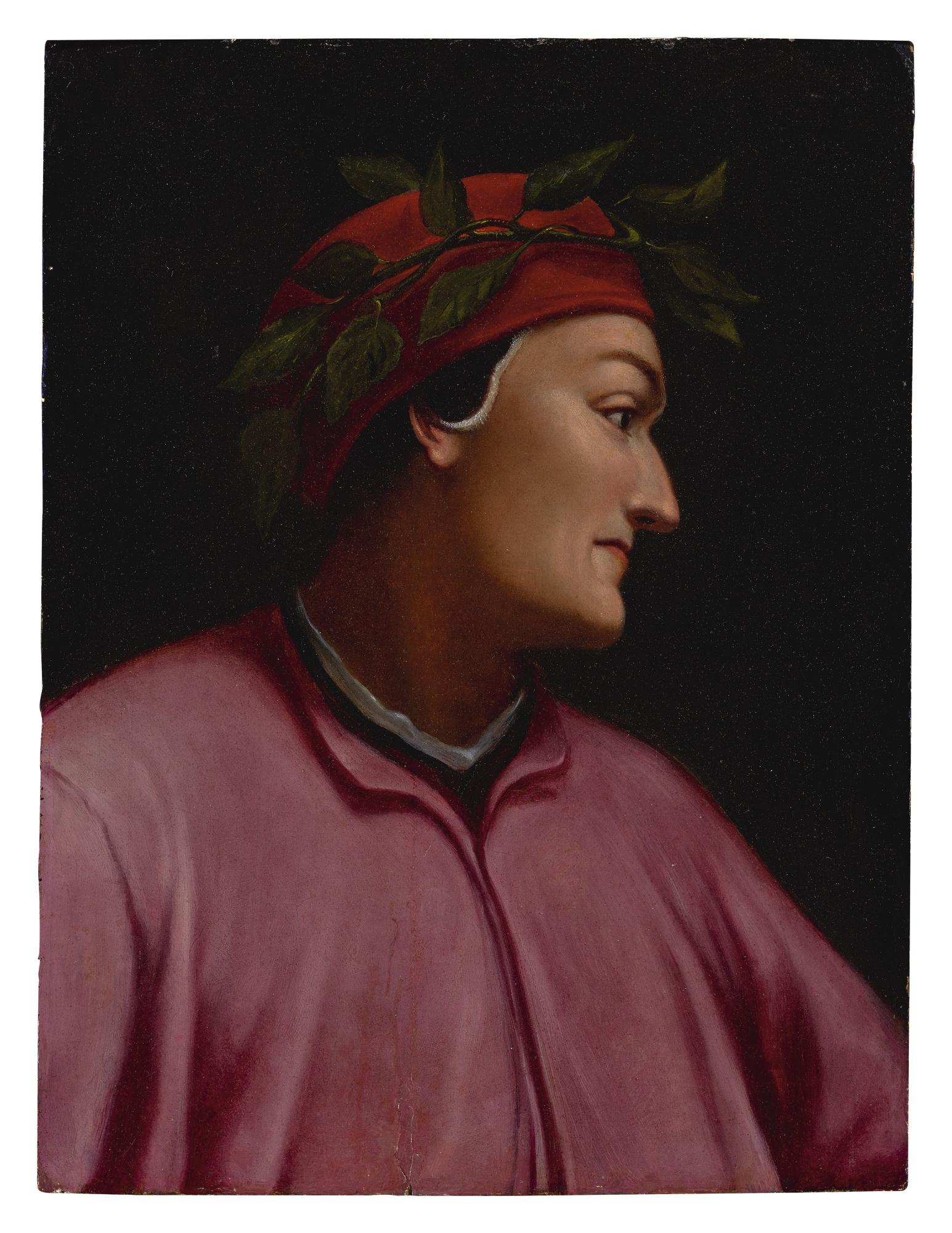 An Allegorical Portrait Of Dante, Bust Length