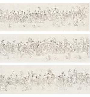 An Ho - Procession of Daoist Immortals by Wu Zongyuan
