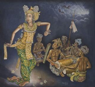 Anak Agung Gede Sobrat - A Dancer and a Gamelan Orchestra