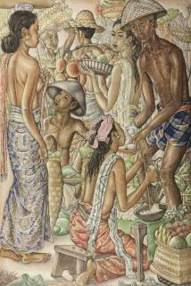 Anak Agung Gede Sobrat - At the pasar