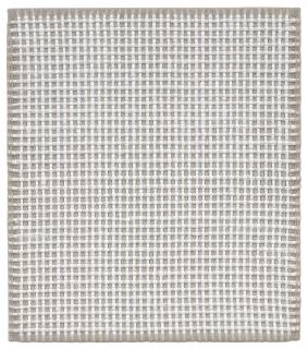 Analia Saban - Woven Grid As Warp And Weft, 38 X 38 (White)