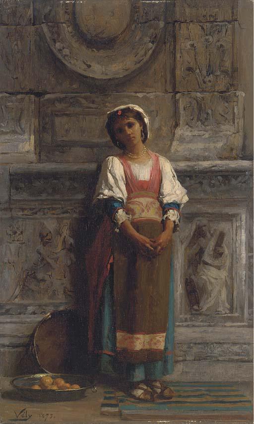 Anatole Vély - A Southern Italian Market Girl