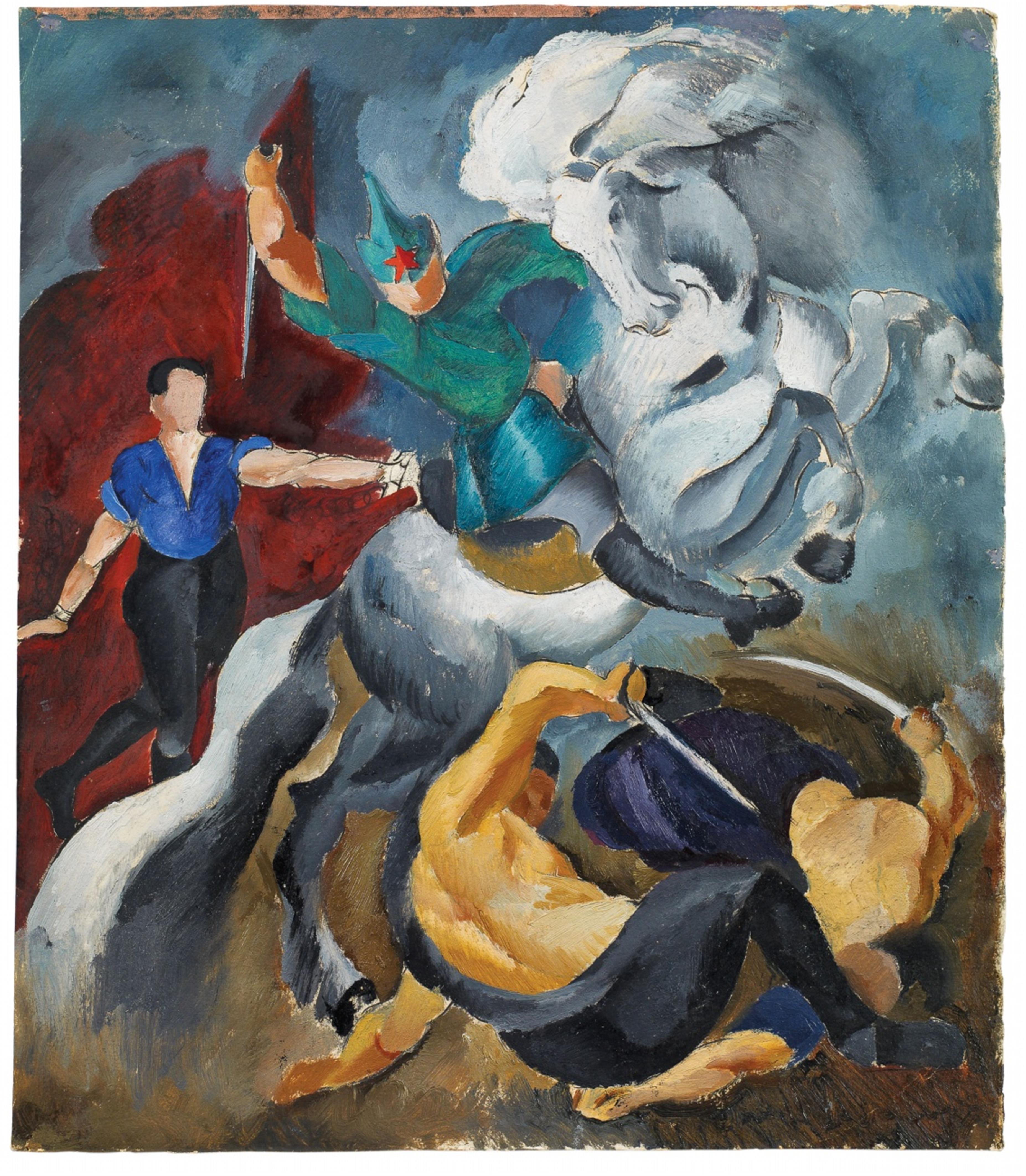 Anatolij Lebedew-Schiusky - Ohne Titel (Plakatentwurf)