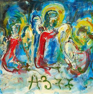 Anatolij Zverev - Ohne Titel (Figurenkomposition)