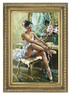 Anatoliy Shapovalov - A ballerina at her dressing table