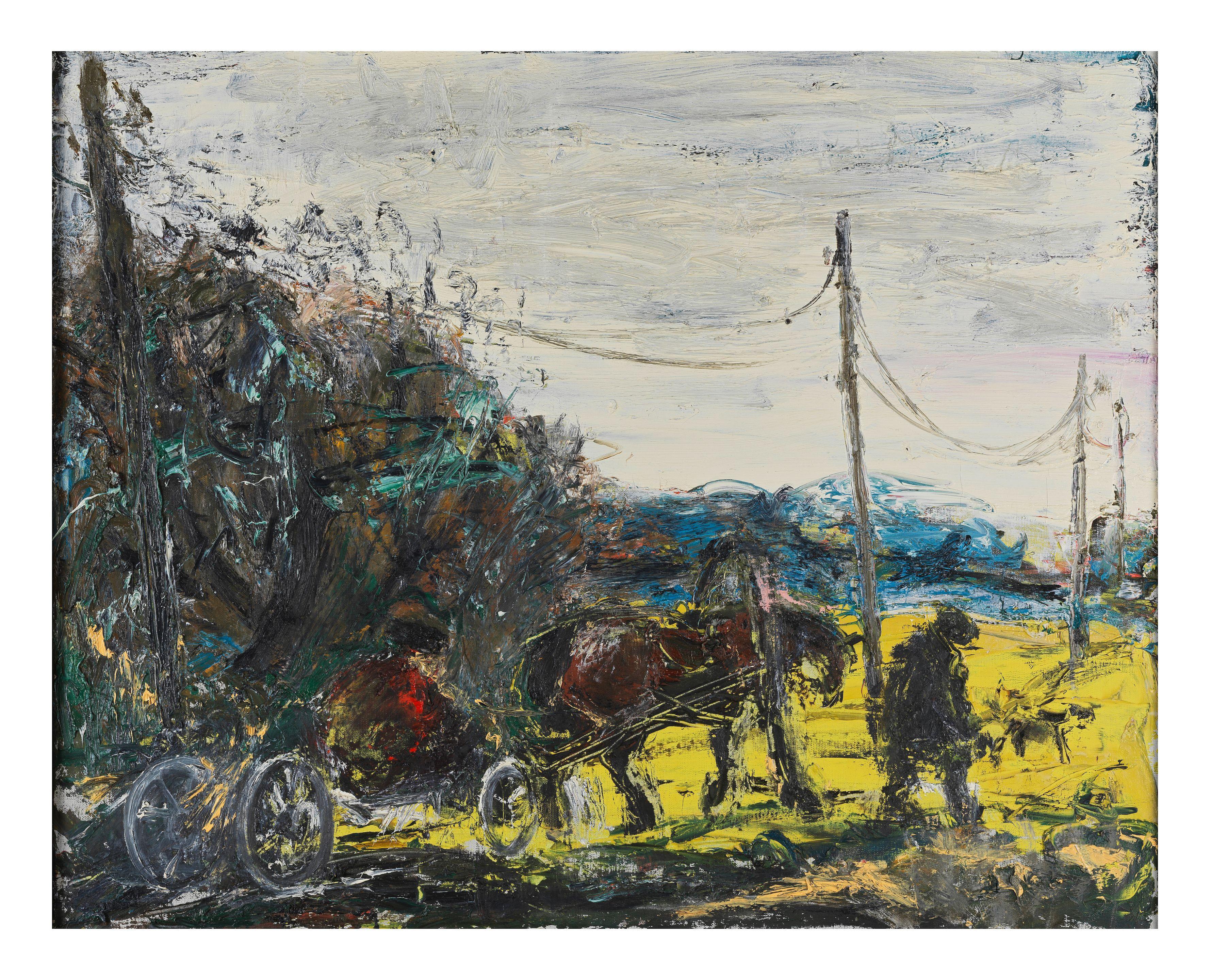 Anatoly Slepyshev - Cheval et charette/ Horse and cart